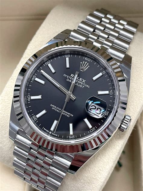 rolex datejust 41 black jubilee bracelet|Rolex Datejust 41mm blue dial.